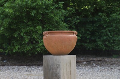 Lot 95 - A terracotta garden pot by Compton Pottery