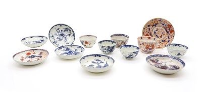 Lot 124 - A group of English porcelain teawares
