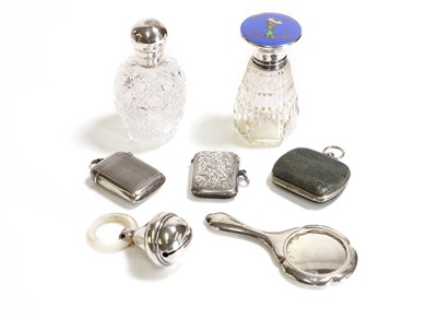 Lot 95 - A collection of silver novelty items
