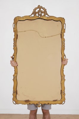 Lot 11 - A giltwood and gesso pier mirror