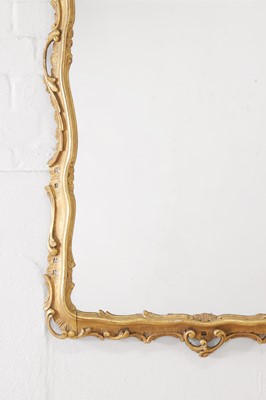 Lot 11 - A giltwood and gesso pier mirror