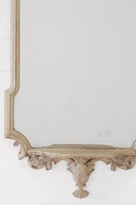 Lot 64 - A Louis XVI-style painted wood and gesso pier mirror