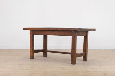 Lot 46 - A provincial oak kitchen preparation table