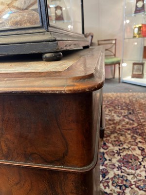 Lot 87 - A Victorian walnut twin-pedestal desk