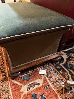 Lot 44 - A Victorian rosewood ottoman