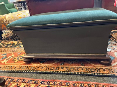 Lot 44 - A Victorian rosewood ottoman