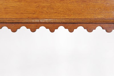 Lot 56 - A Victorian blonde oak side table