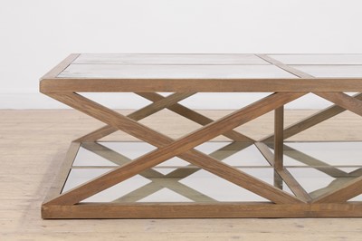 Lot 53 - A large oak and glass ‘Marylebone’ coffee table by OKA