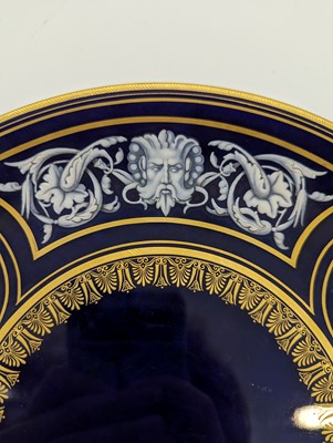 Lot 215 - A Royal Worcester porcelain 'Limoges enamel' cabinet plate