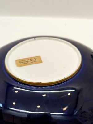Lot 215 - A Royal Worcester porcelain 'Limoges enamel' cabinet plate