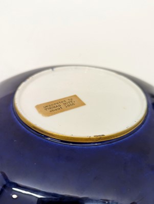 Lot 215 - A Royal Worcester porcelain 'Limoges enamel' cabinet plate