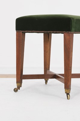 Lot 41 - A George III-style mahogany stool