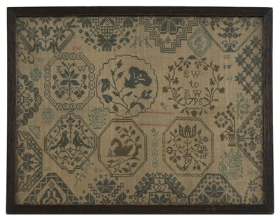 Lot 294 - A needlework sampler