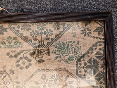 Lot 294 - A needlework sampler