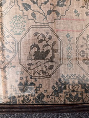 Lot 294 - A needlework sampler