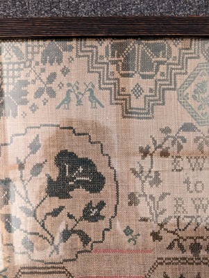 Lot 294 - A needlework sampler