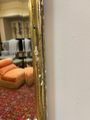 Lot 72 - A giltwood pier mirror