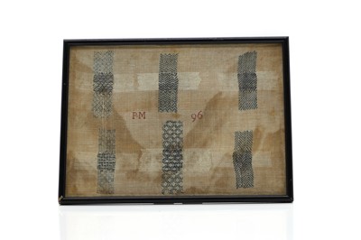 Lot 295 - A needlework sampler