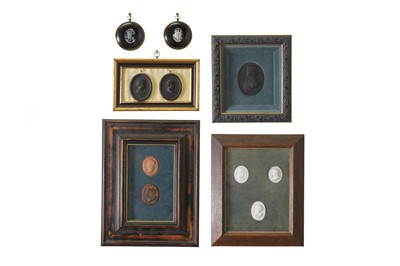 Lot 255 - A group of six framed cameo displays