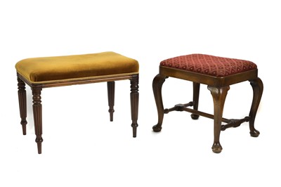 Lot 437 - A George II style mahogany stool