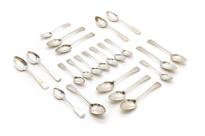 Lot 73 - A group of twelve Scottish silver dessert spoons