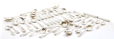 Lot 55 - A collection of silver flatware