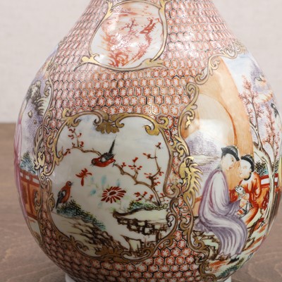 Lot 66 - A Chinese export famille rose vase