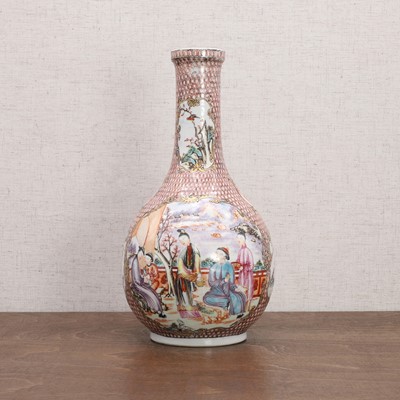 Lot 66 - A Chinese export famille rose vase