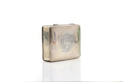 Lot 4 - A white metal rectangular box