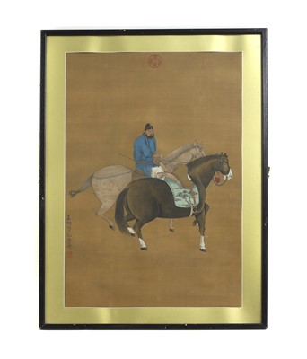 Lot 192 - A Chinese gouache painting