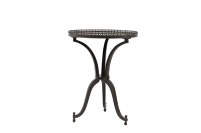 Lot 507 - A black lacquered lamp table