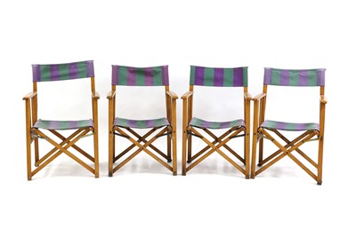 Lot 322A - A set of four Wimbledon beech director's chairs