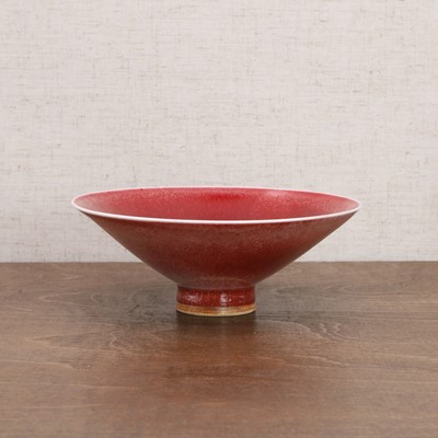 Lot 68 - A Chinese copper-red glazed bowl