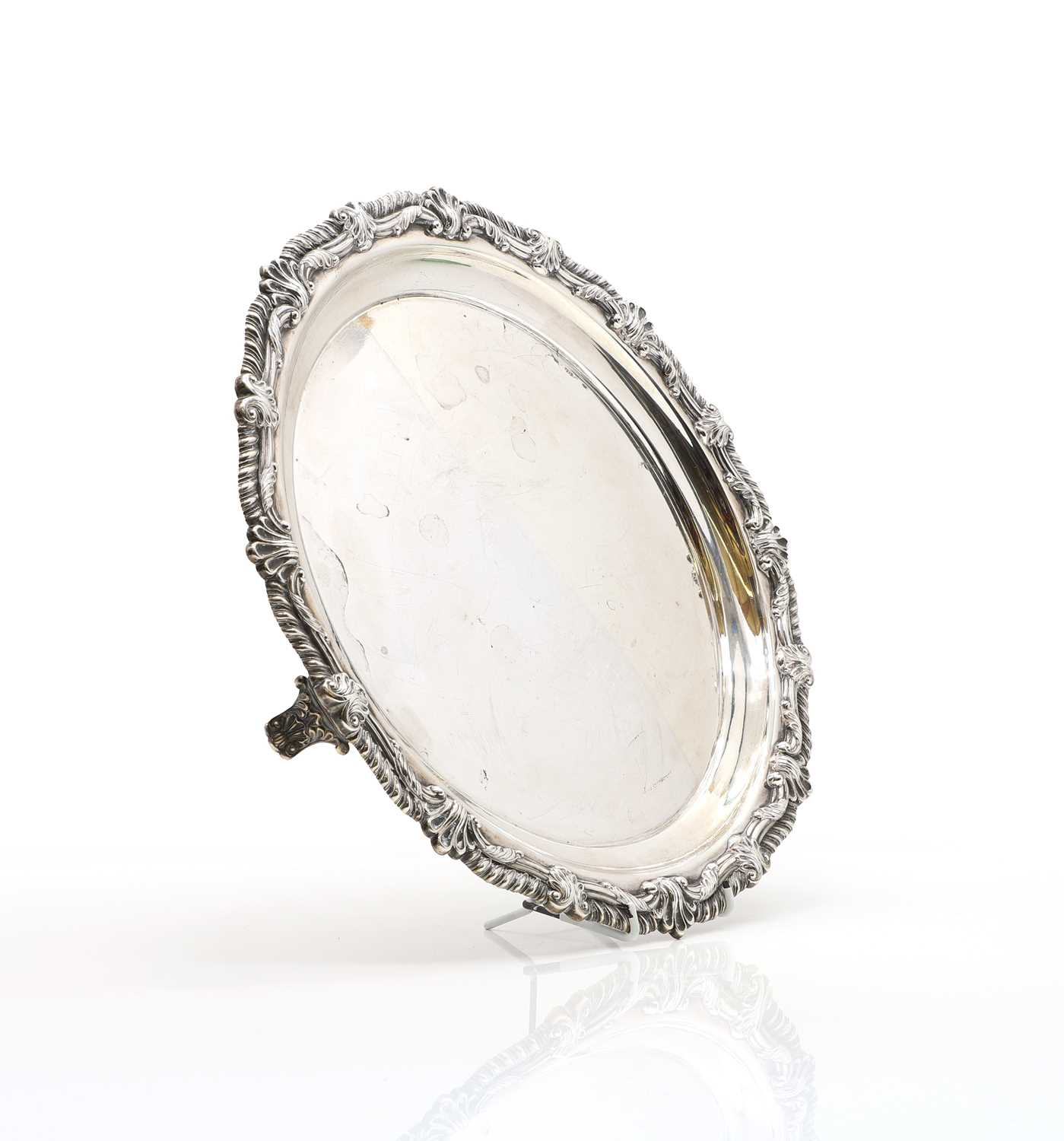 Lot 7 - A large George III silver salver