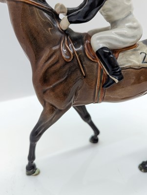 Lot 184 - A Beswick pottery racehorse and jockey