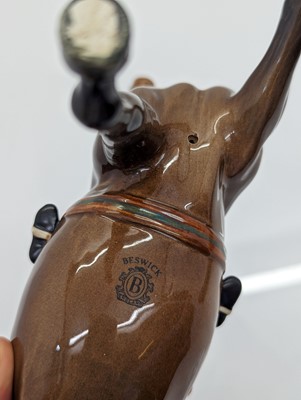 Lot 184 - A Beswick pottery racehorse and jockey