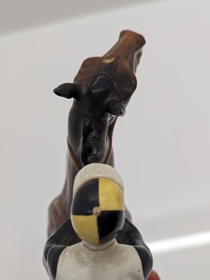 Lot 184 - A Beswick pottery racehorse and jockey