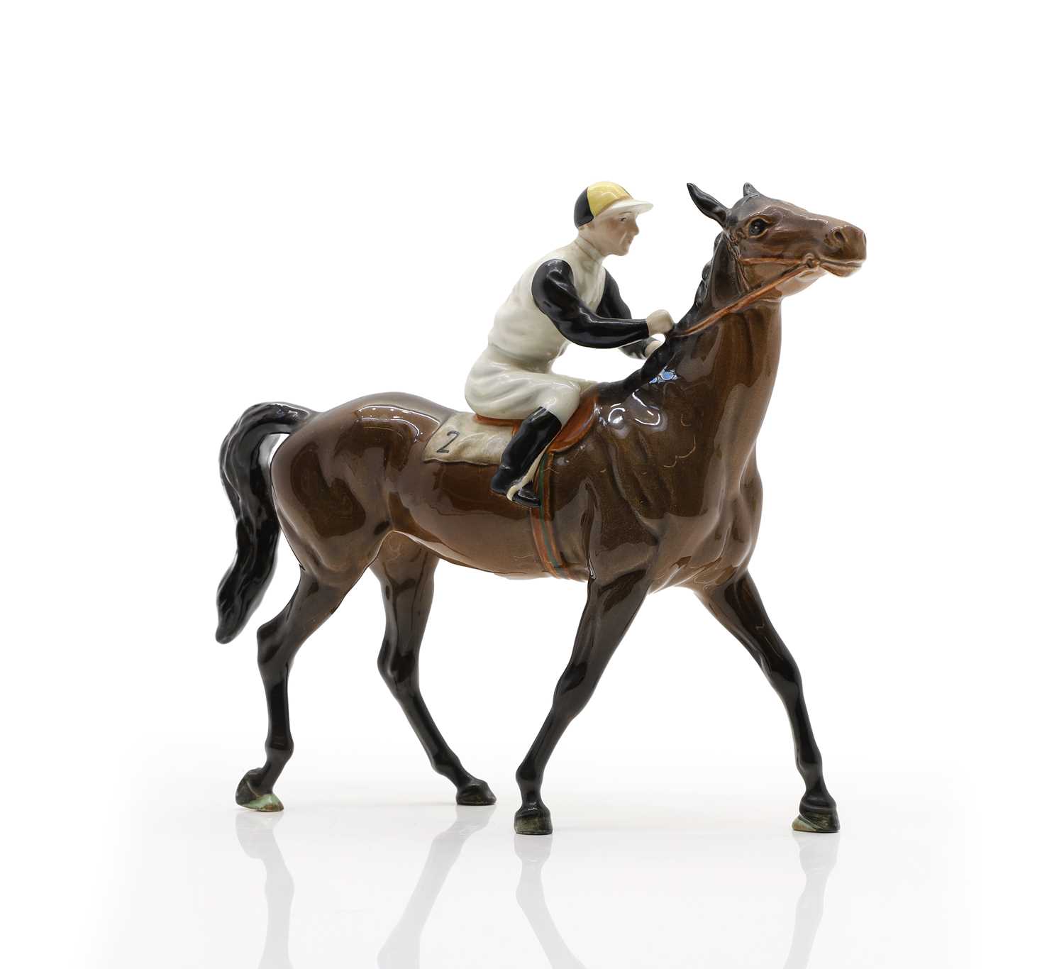 Lot 184 - A Beswick pottery racehorse and jockey