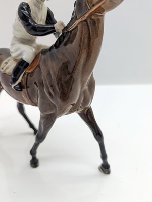 Lot 184 - A Beswick pottery racehorse and jockey