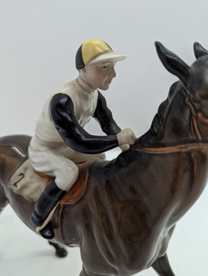 Lot 184 - A Beswick pottery racehorse and jockey