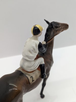 Lot 184 - A Beswick pottery racehorse and jockey