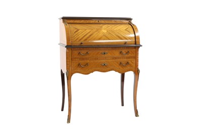 Lot 509 - A Louis XV kingwood cylinder bureau