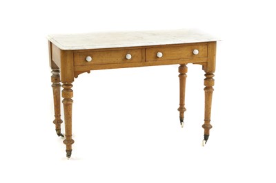 Lot 415A - A Victorian pine and marble top washstand