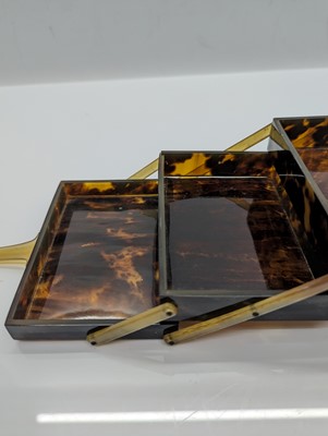 Lot 274 - A tortoiseshell cantilever box