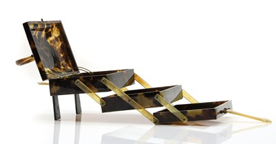 Lot 274 - A tortoiseshell cantilever box