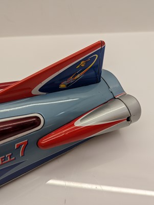 Lot 332 - A Modern Toys of Japan tinplate and battery operated Atom Rocket 7