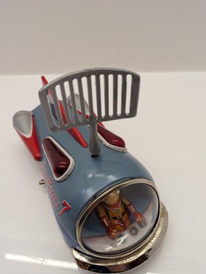 Lot 332 - A Modern Toys of Japan tinplate and battery operated Atom Rocket 7