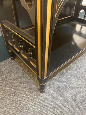 Lot 110 - An Aesthetic ebonised side cabinet