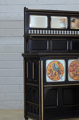 Lot 110 - An Aesthetic ebonised side cabinet