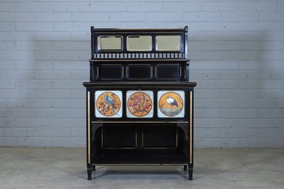 Lot 110 - An Aesthetic ebonised side cabinet